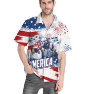 3D Eagle Independence 4th Of July Hawaiian Shirt