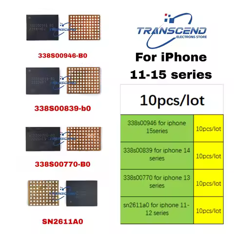 10pcs 338S00946 338S00839 338S00770 B0 BO SN2611A0 TIGRIS T1 Charging IC Chipset For iphone 11 12 Pr