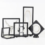 3D Transparent Box Suspension Jewelry Box Bracelet Packaging Box Display Necklace Kotak barang kemas