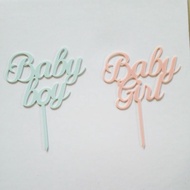 BABY BOY AND BABY CAKE TOPPER Girl