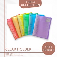 fiisabilillah Clear Holder Map untuk Kertas Buku Folio Plastik File Holder 20 40 60 24MardW