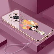 Casing Honor X9A 5G X9A 4G Honor X9B Honor X8A  Honor X7A Honor X6A Phone Case 2024 New flower girl 