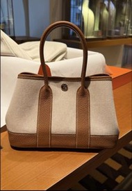 Hermes Mini Garden Party Canvas Gold 帆布Mini GP  金棕 Handbag