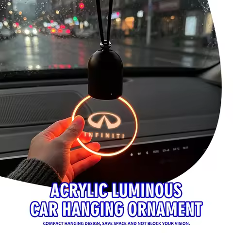 Car Luminous Acrylic Pendant Auto Hanging Decor Interior Accessories For Infiniti FX35 Q30 G37 QX70 