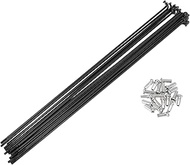 Set of 20 13G Bicycle Spokes 237 mm Bicycle Spokes 304 Stainless Steel Black