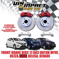 BRAKE DEPAN BARU 11 INCI UNTUK RIM 15 AXIA