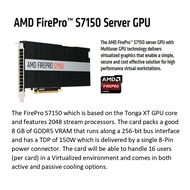 Refurbished AMD FIREPRO S7150 SERVER GPU 8GB PCI-E 3.0 x16