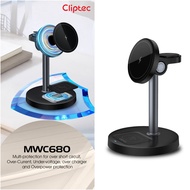 CLIPTEC MWC680 3 IN 1 DESKTOP 15W MAGNETIC WIRELESS CHARGING STAND