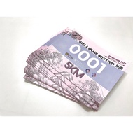 BIB running number Synthetic/PVC (moq 100pcs)