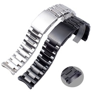 For DIESEL Watchbs Anti-Allergy Sol Stainless Steel Dz4323 Dz4318 4309 Fold Buckle Arc Interface Men 26Mm Watch Strap