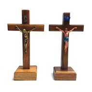 15 cm Fiber Corpus Sitting Cross/ Brass Corpus/ Table Cross Various Variations Catholic Cross