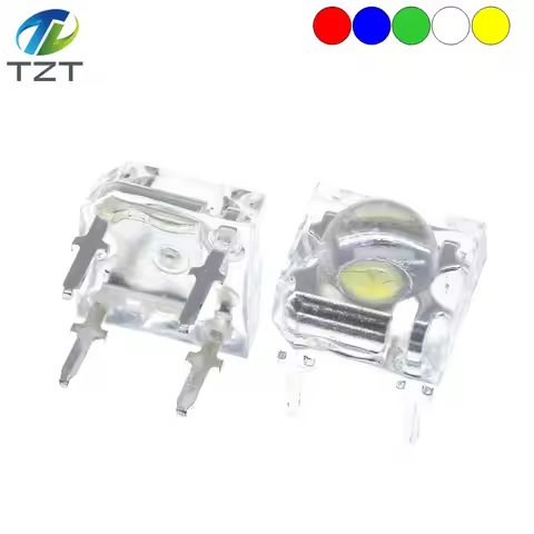 10Pcs 5mm F5 Piranha LED White Red Green Amber Clear 5mm LED Diode Light-Emitting-Diodes 4-pins Pira