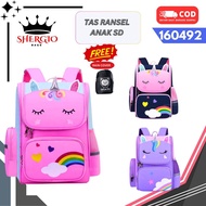 GIO BAGS Elementary School Girls Backpack for Girls unicorn fiver 160492