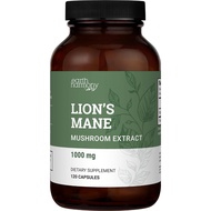 Organic Lions Mane Supplement 120 Capsules (1000mg), 2-Month Supply Lion's Mane Mushroom Supplement 