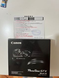 Canon G7X iii (附256GB記憶卡）