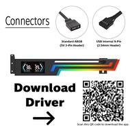 【ที่ค้ำการ์ดจอ】Z-X6 Temperature Display Graphics Card Bracket with ARGB 5V-3Pin / Metal Holder ( Dis