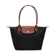 7li100% original Longchamp  cognac nylon bag l1899 large/l2605/l1621 medium tote bags long champ bag