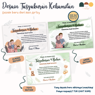 Stiker Kartu Syukuran Kehamilan 4 Bulan / 4 Bulanan / 7 Bulanan - Part 2 - Isi 10 pcs