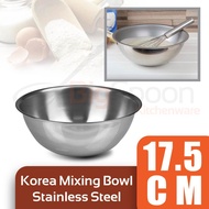 [Made in KOREA] Stainless Steel Mixing Bowl Metal bowl 17.5cm Multipurpose Salad Bowl for Mixing Egg