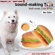 Burger Dog Toy Squeaky Dog Toy Puppy Dog Toy Sound Dog Toy Mainan Anjing Mainan Anjing Burger Mainan