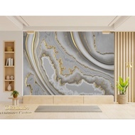 wallpaper custom dinding 3d tema marmer