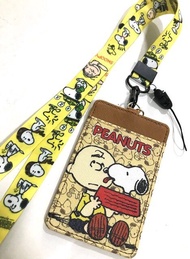 SNOOPY สนูปปี้ PEANUTS สายคล้องคอ สายคล้องบัตร ที่ใส่บัตร ซองใส่บัตร ที่ใส่บัตร พร้อมสายคล้องคอ