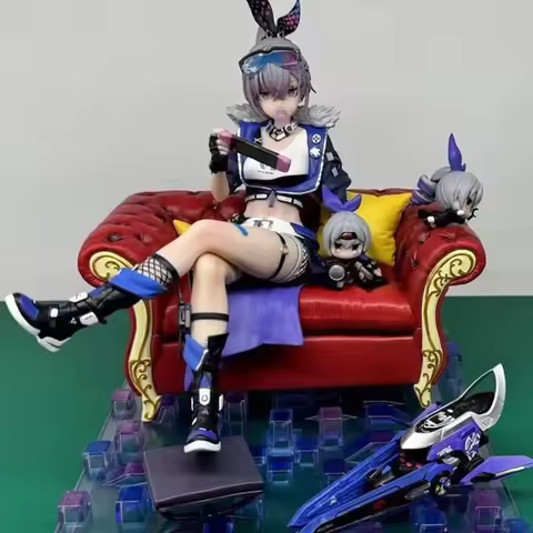 Silver Wolf Figures Hakimi Studio Hanser Silver Wolf Action Figures Honkai: Star Rail Anime PVC Coll