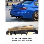 BMW F30 Rear diffuser competition style mad style side splitter diffuser F30 accessoriesauto parts C