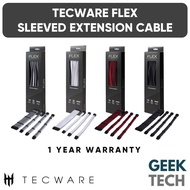 TECWARE Flex Sleeved Extension Cable 16 AWG PSU Extension Cable Kit of 1x24Pin/1x4+4 EPS/2x6+2 PCI-E