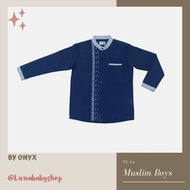 KEMEJA P&C Kids Muslim Shirt/Koko Top 7-12 Years