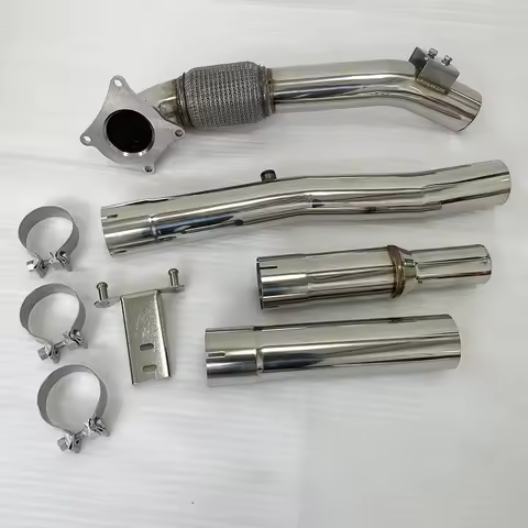 Downpipe for VW Golf MK5 MK6 2.0T Turbo Down Pipes For Audi A3 2.5inch-3inch Stainless