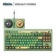 8Bitdo Retro 87 Mechanical Keyboard for Windows PC & Android, Forest Wonder
