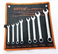 8pcs 8-19mm Combination Wrench (8,9,10,12,13,14,17,19mm) Combination Spanner Tool Set Wrench Common 