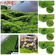 IVANES Fake Moss Grass Turf, DIY Eternal Life Artificial Moss Carpet, Artificial Plants Lifelike Dur