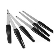 Plastic Handle Metal Double Sided Nail Files Pro /Lightweight Polish Manicure Tool‖指甲锉刀 / 美甲修磨锉刀