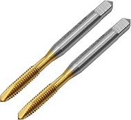 Vkinman 2pcs 8-32 UNC Spiral Point Tap with H2 Tolerance Right-Hand Thread Configuration for Making 