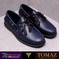 TOMAZ - C328 BOATSHOES / GENUINE LEATHER / NAVY BLUE / ORIGINAL / NEW / BOAT SHOES / KASUT KULIT / L