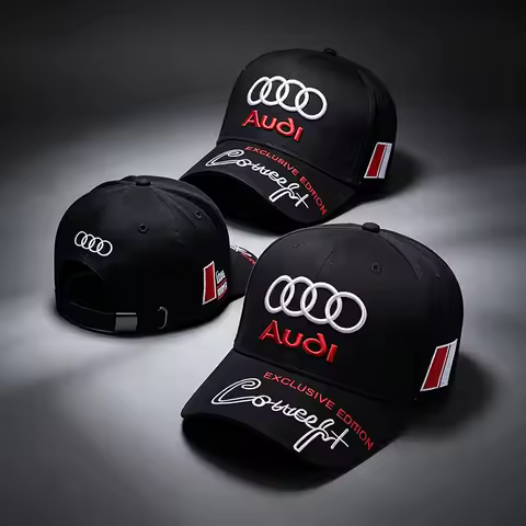 Cotton Embroidery Baseball Hat Adjustable Sports Hat For Audi SLine A7 A3 A4 A6 A5 Q5 A1 Q7 Q3 Q4 TT