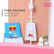 Fire Engine Character Prayer Mat Cover Free Fire Engine Embroidery Name