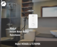 Mistral MSH606 Instant Water Heater &amp; Classicla TS7009BK Rainshower (Delivery)