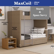 MaxCoil Rixon Bunk Bed | Available in Single/ Super Single (Mattress not included)