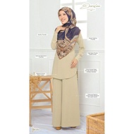 JELITA WARDROBE EMMALINE SUIT IRONLESS. READY STOCK. SUIT IRONLESS. BLOUSE PALAZZO