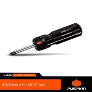 JETECH เจเทค - ไขควง 6-IN-1 รุ่น NSI-104 แกนไขควง ผลิตจากเหล็ก โครมวานาเดียม คุณภาพสำหรับช่างมืออาชี