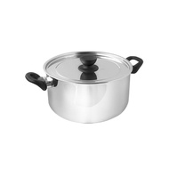 Home+Plus Stainless Steel Saucepot 22cm Double Handle Casserole PERIUK KASEROL 22cm [Ready Stock]