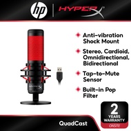 HyperX QuadCast USB Microphone USB A Anti-vibration Shock Mount Tap-to-Mute Sensor Built-in Pop Filter PC Mac PS5 PS4