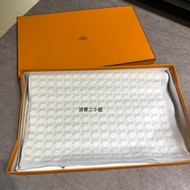 Hermes 閒置 滿版小馬寶寶藍 蓋毯