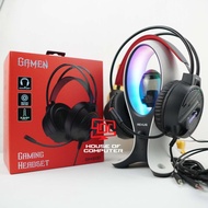 GAMING HEADSET GAMEN GH200 50MM DRIVER 3D SURROUND SOUND USB/AUX 3.5MM SOFT HEADBAND