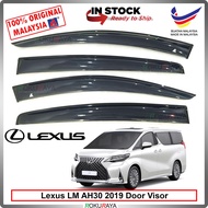 [11CM WIDTH] Lexus LM AH30 2019 Original AG Rain Sun Wind Deflector Door Visor Air Press Car Accesso