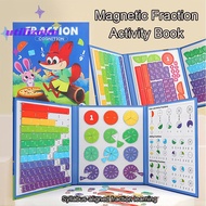 [utilizojmS] Magnetic Fraction Learning For Kids - -Fold Educational Math Disc With Visual Partition