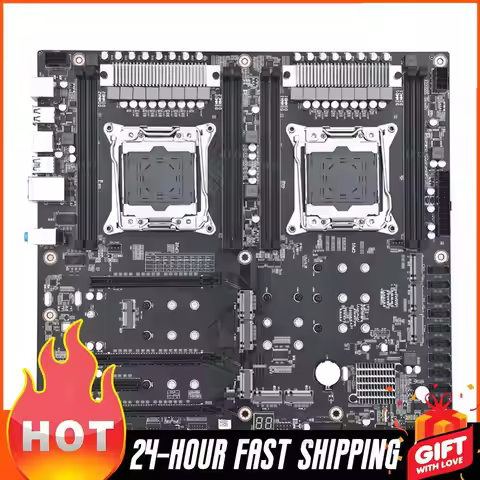 X99 D4 Dual Pro Motherboard 8 DDR4 Memory Slot Desktop Motherboard 10 SATA 3.0 Interface Computer Mo